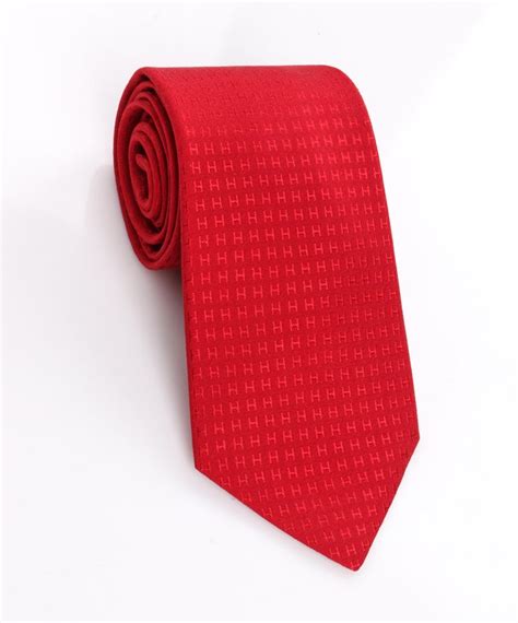 hermes h tie red|woven ties Hermes.